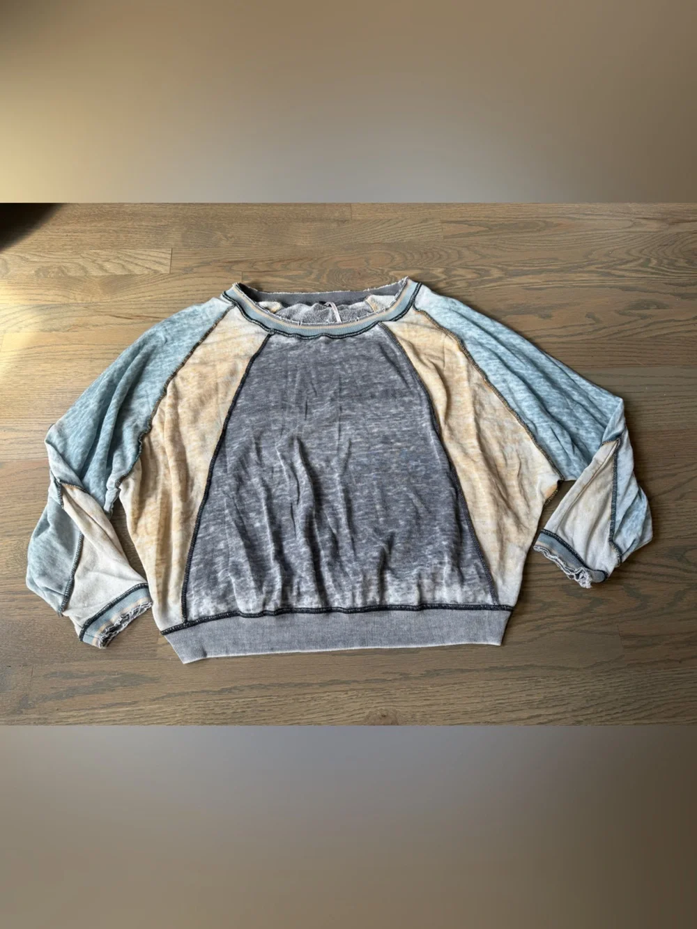 Free People Lightweight Raglan Sweatshirt Large